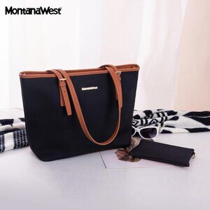 Montana West Tote Bags Vegan Leather Purses and Handbags for Women